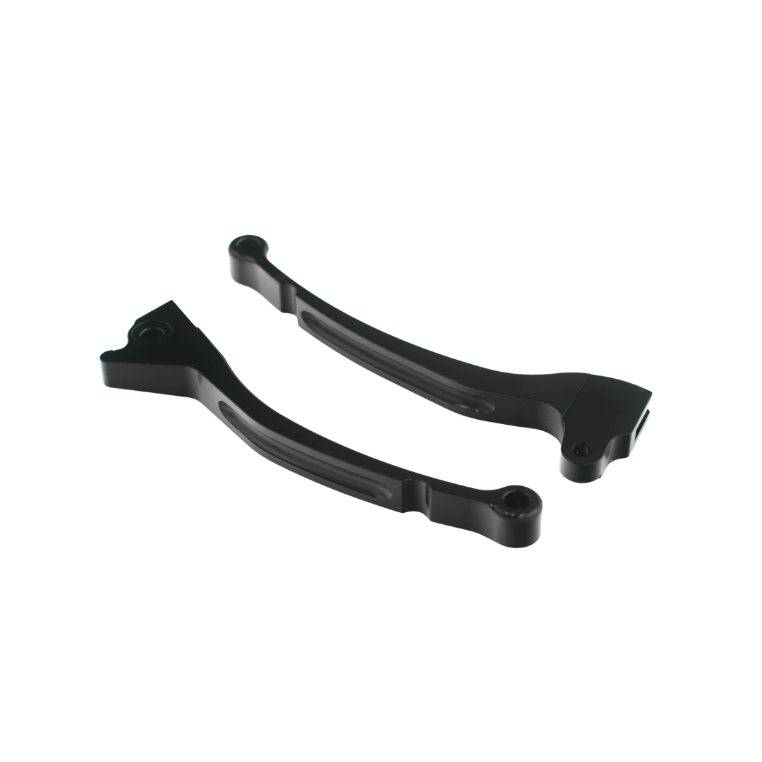 Bremshebel-Set CNC Glanz Schwarz Piaggio / Vespa