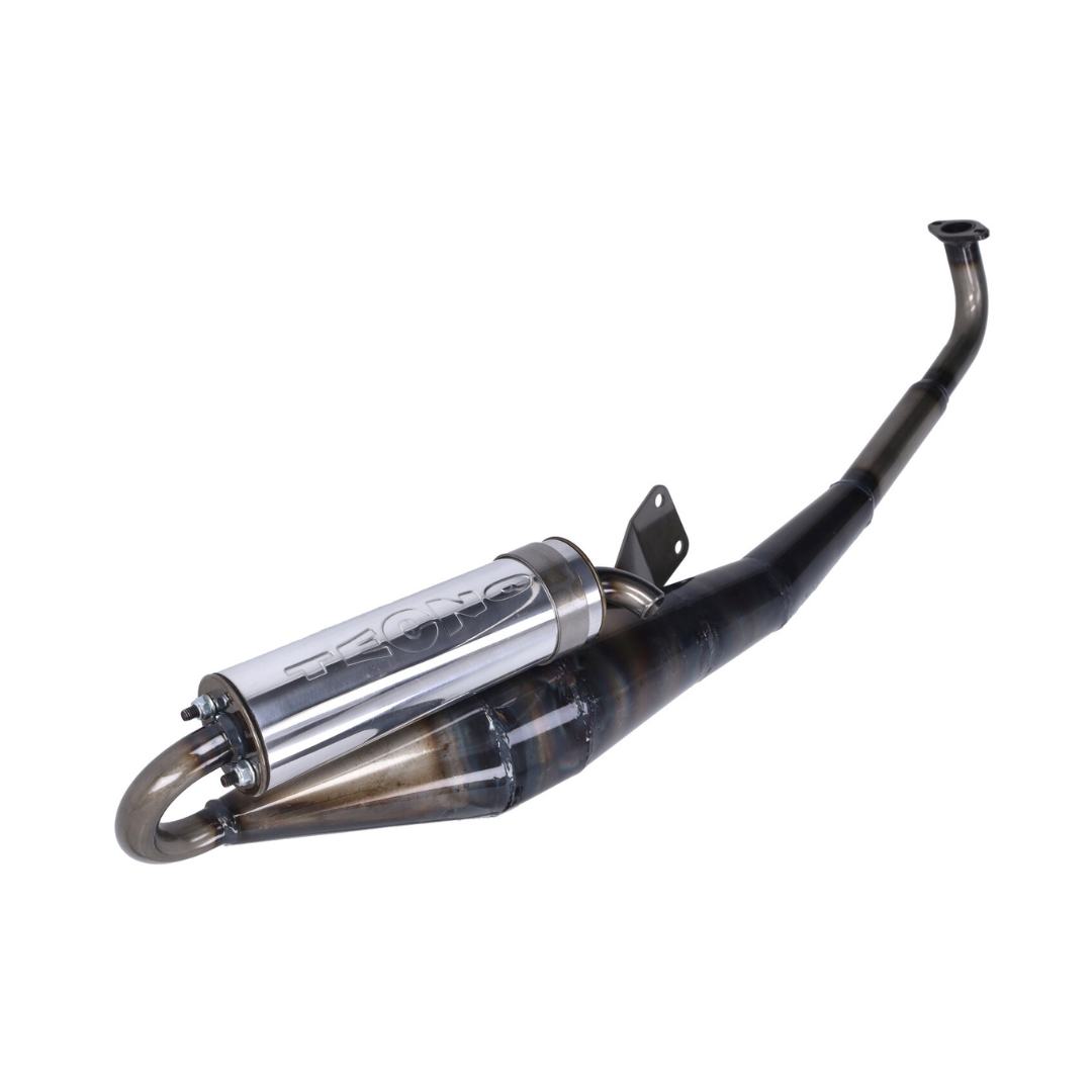 Komplette Tecno Estoril Auspuffanlage Blank/Aluminium Tomos A35