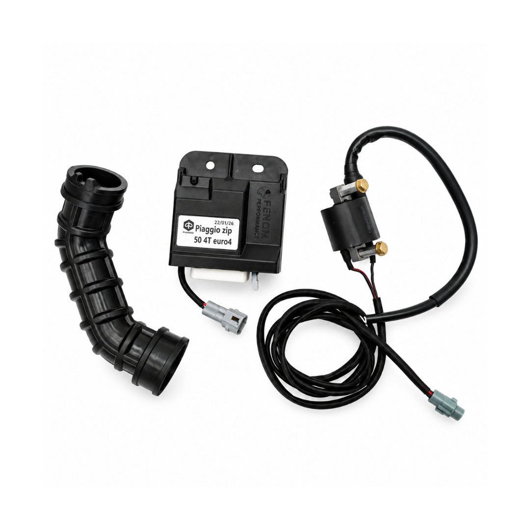 Fenom Tuning ECU Incl. Coil & Air Filter Hose Piaggio / Vespa 50cc 4-Stroke 3V Euro 4