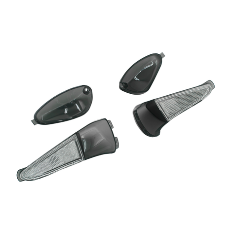Turn Signal Lens Set Dark Smoke Gilera Runner