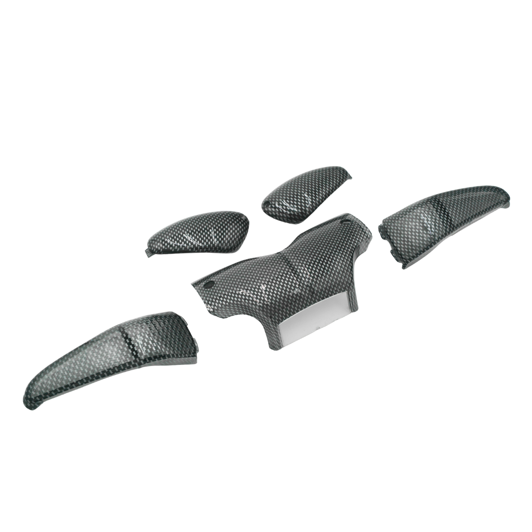 Set de verre clignotant effet carbone Gilera Runner
