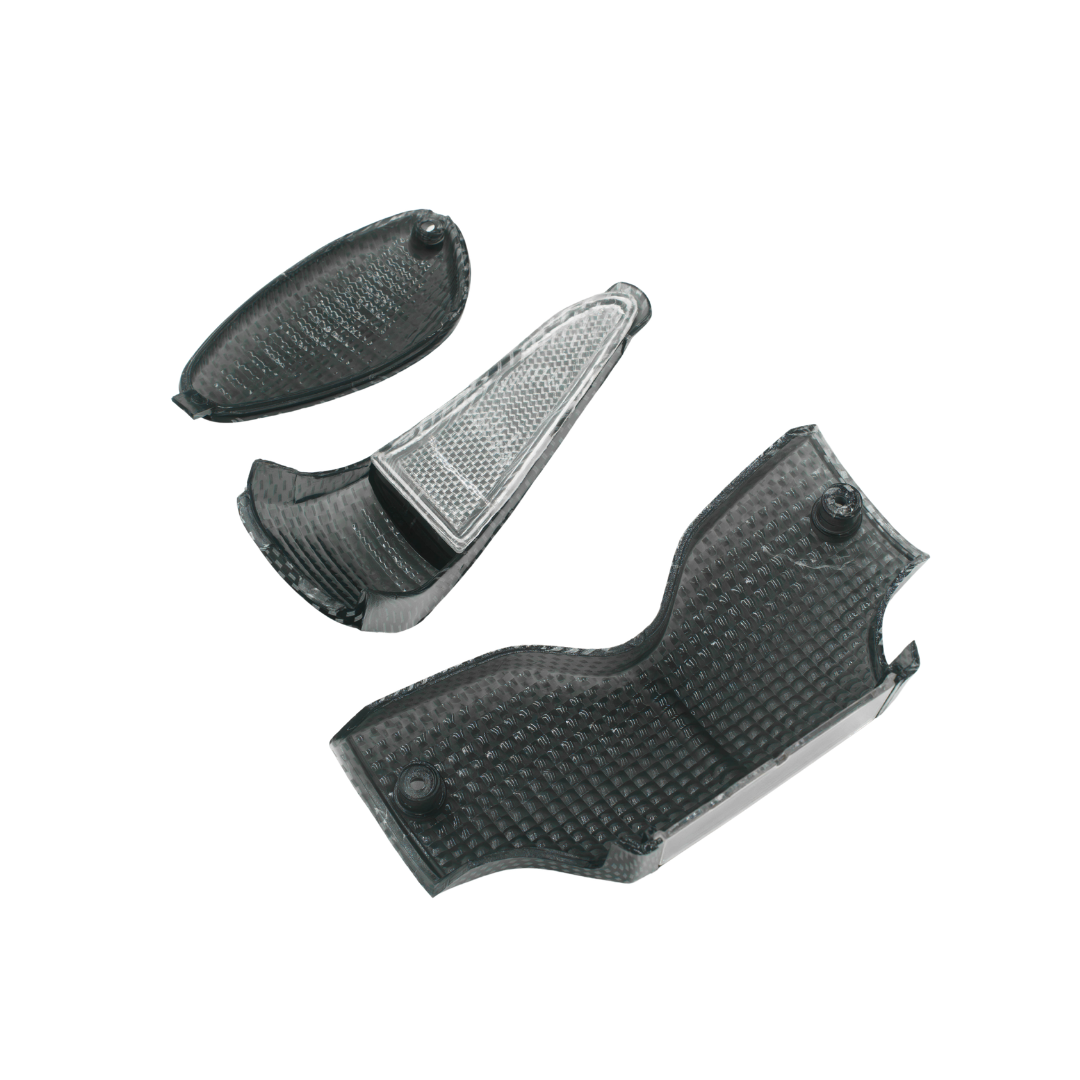 Set de verre clignotant effet carbone Gilera Runner