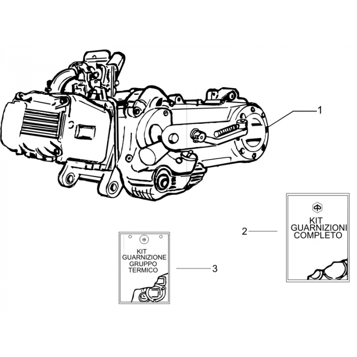 Motor komplett | ZIP 50 4t 25 km/h Noabs E2 2006-2016 (EMEA)