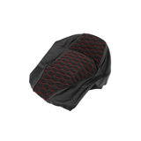 Housse de Selle Fenom Look Alcantara Rouge Piaggio Zip